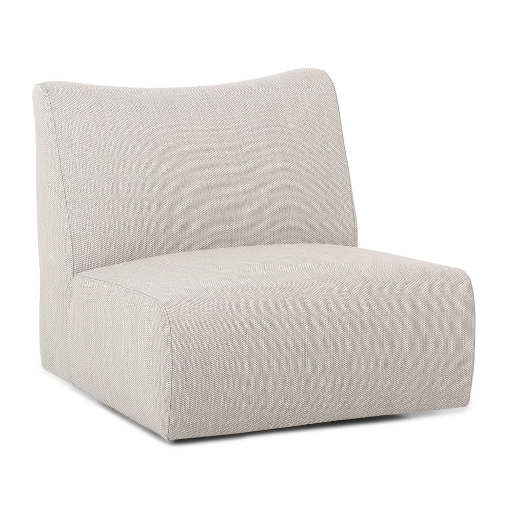 Classic Home - Atlas Outdoor Light Gray Fabric Swivel Accent Chair - 53051538 veiw 1