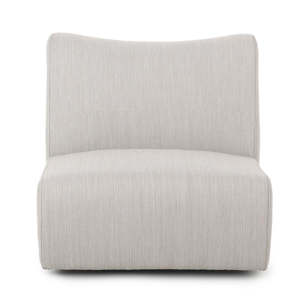 Classic Home - Atlas Outdoor Light Gray Fabric Swivel Accent Chair - 53051538 veiw 2