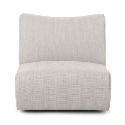 Classic Home - Atlas Outdoor Light Gray Fabric Swivel Accent Chair - 53051538 veiw 2