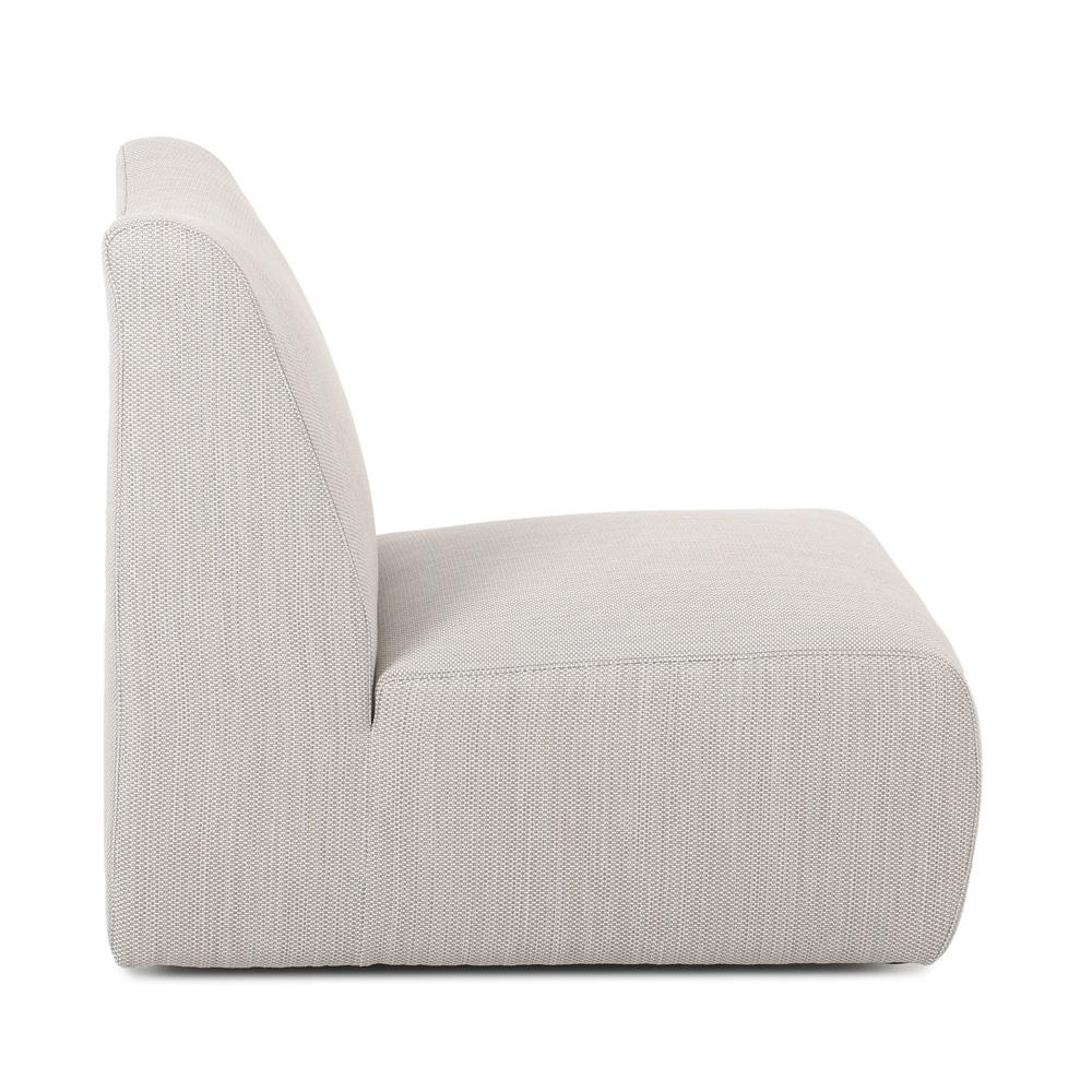 Classic Home - Atlas Outdoor Light Gray Fabric Swivel Accent Chair - 53051538 veiw 3