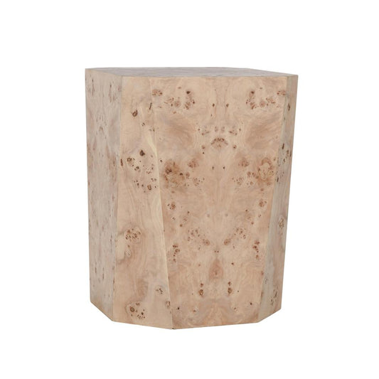 Classic Home - Avena 17in Burl Wood Square End Table In Natural Tone - 51031560 veiw 1