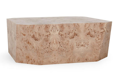 Classic Home - Avena 42in Burl Wood Square Coffee Table In Natural Tone - 51031562 veiw 1