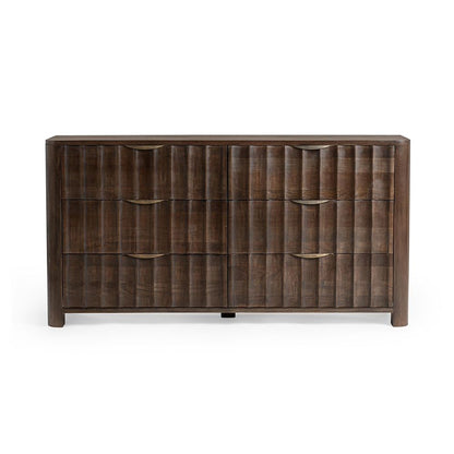 Classic Home - Baylee 6-drawer Mango Wood Dresser - Cocoa Brown - 52011047 view 1