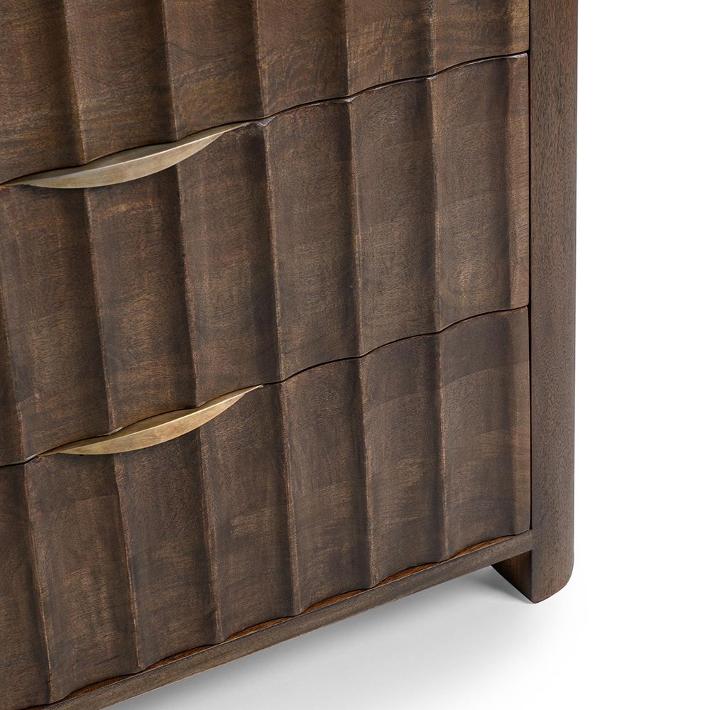 Classic Home - Baylee 6-drawer Mango Wood Dresser - Cocoa Brown - 52011047 view 4