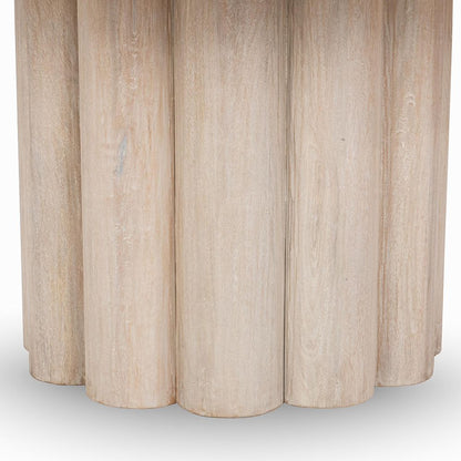 Classic Home - Beau 60" Mango Wood Round Dining Table - White - 51011996 view 3