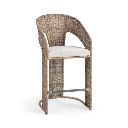 Classic Home - Bellini Rattan Counter Stool - Natural - 53051872 view 1