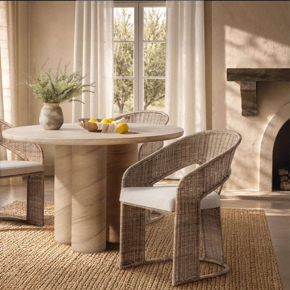 Classic Home - Bellini Rattan Dining Chair - Natural - 53051871 view 7