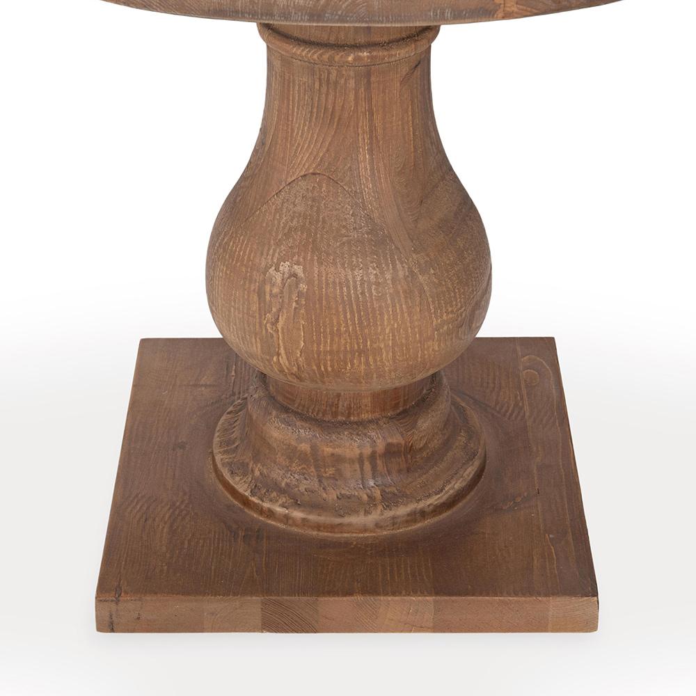Classic Home  - Biltmore Reclaimed Pine Round End Table - Mission Brown - 51005399 veiw 5