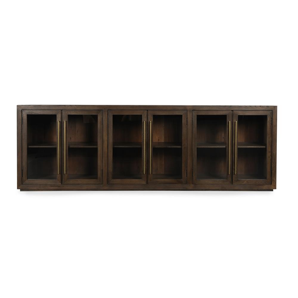 Classic Home - Bradley 108in Oak Wood Buffet Sideboard In Cocoa Brown - 52010895 veiw 2