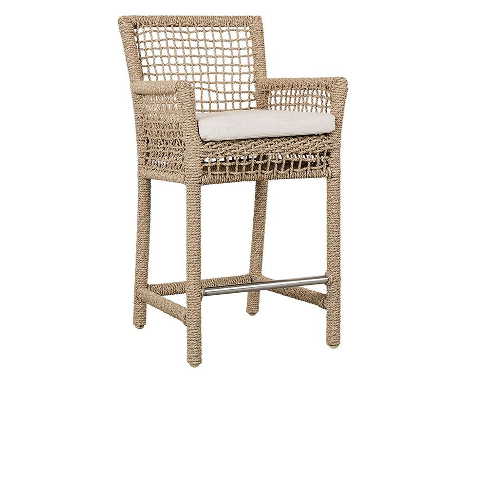 Classic Home - Brisbane Counter Stool Natural - 53051443 veiw 1