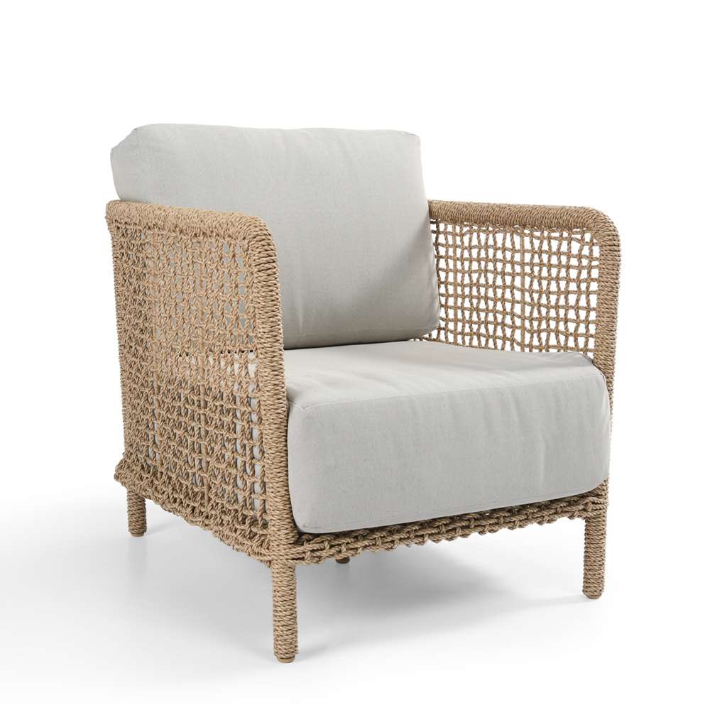 Classic Home - Brisbane Outdoor Accent Chair Natural - 53051491 veiw 1