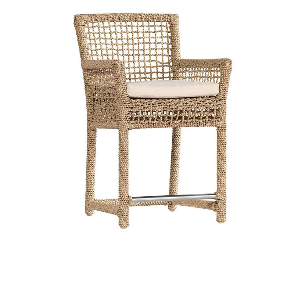 Classic Home - Brisbane Outdoor Counter Stool Natural - Seat Height 23in - 53051630 veiw 1