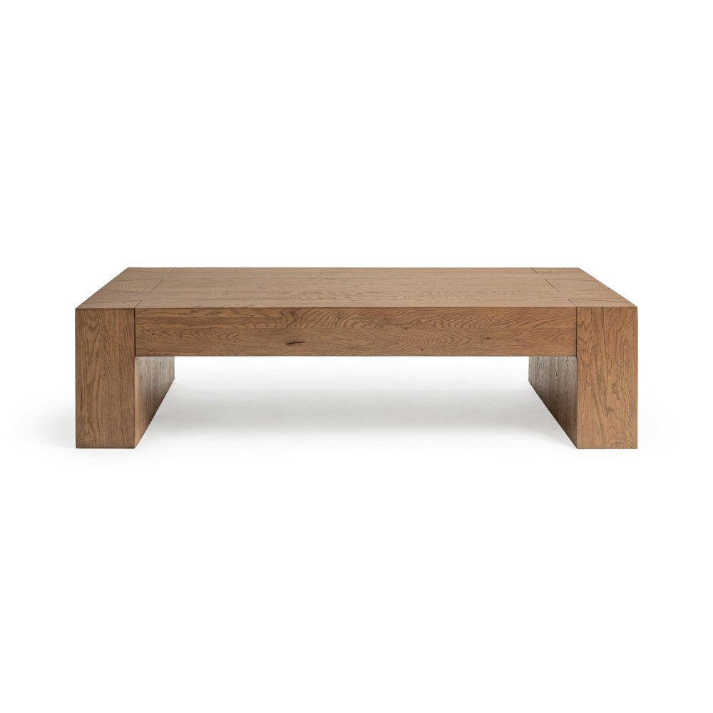 Classic Home - Bristol Cracked Oak Coffee Table - Brown - 51031917 view 1