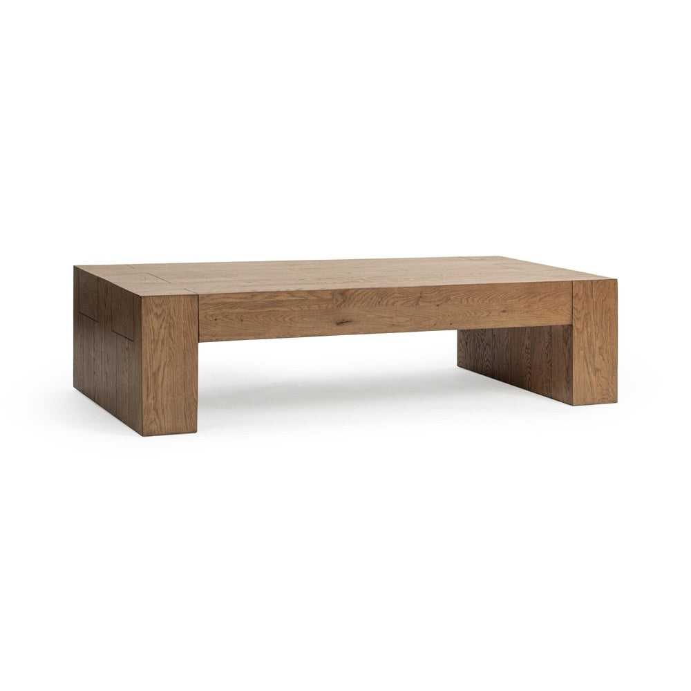 Classic Home - Bristol Cracked Oak Coffee Table - Brown - 51031917 view 2