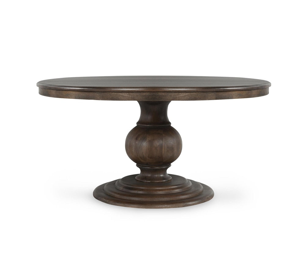 Classic Home - Brookside 60in Round Mango Wood Dinning Table In Cocoa Brown - 51011885 veiw 1
