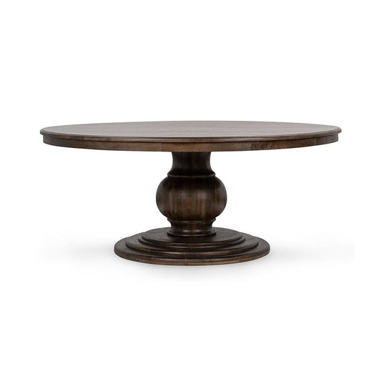 Classic Home  - Brookside Mango Wood Round Dining Table - Cocoa Brown - 51011994 veiw 1