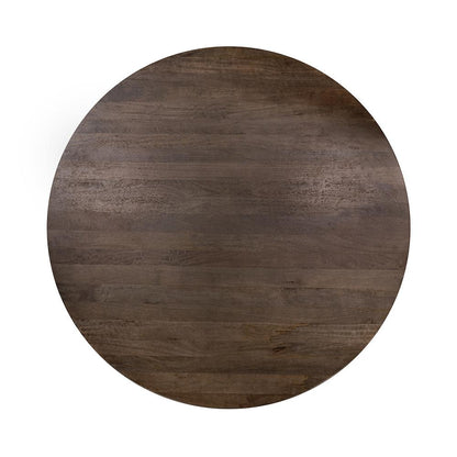 Classic Home  - Brookside Mango Wood Round Dining Table - Cocoa Brown - 51011994 veiw 2