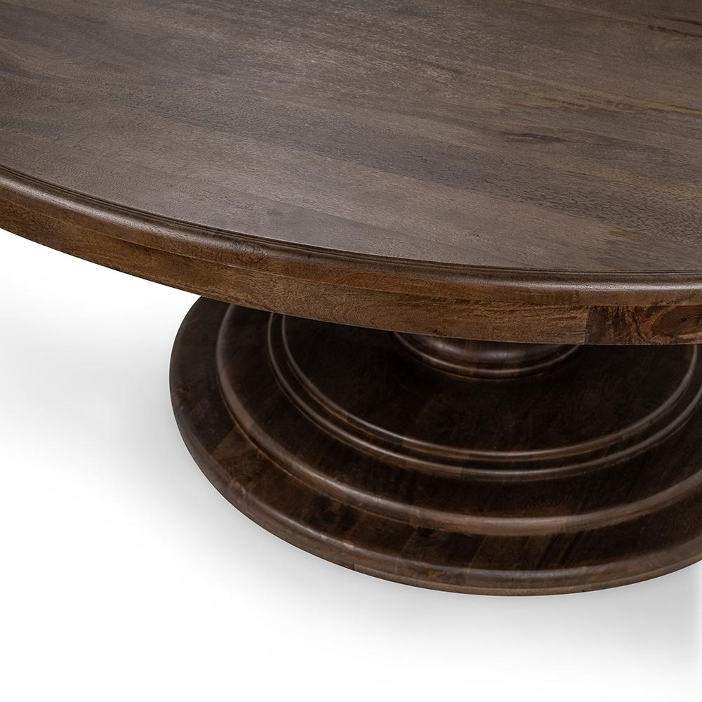 Classic Home  - Brookside Mango Wood Round Dining Table - Cocoa Brown - 51011994 veiw 3