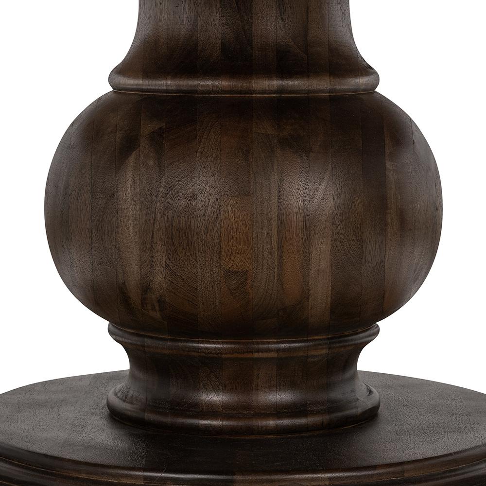 Classic Home  - Brookside Mango Wood Round Dining Table - Cocoa Brown - 51011994 veiw 5