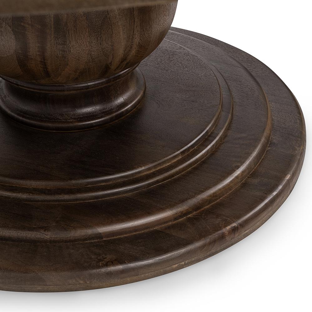 Classic Home  - Brookside Mango Wood Round Dining Table - Cocoa Brown - 51011994 veiw 6