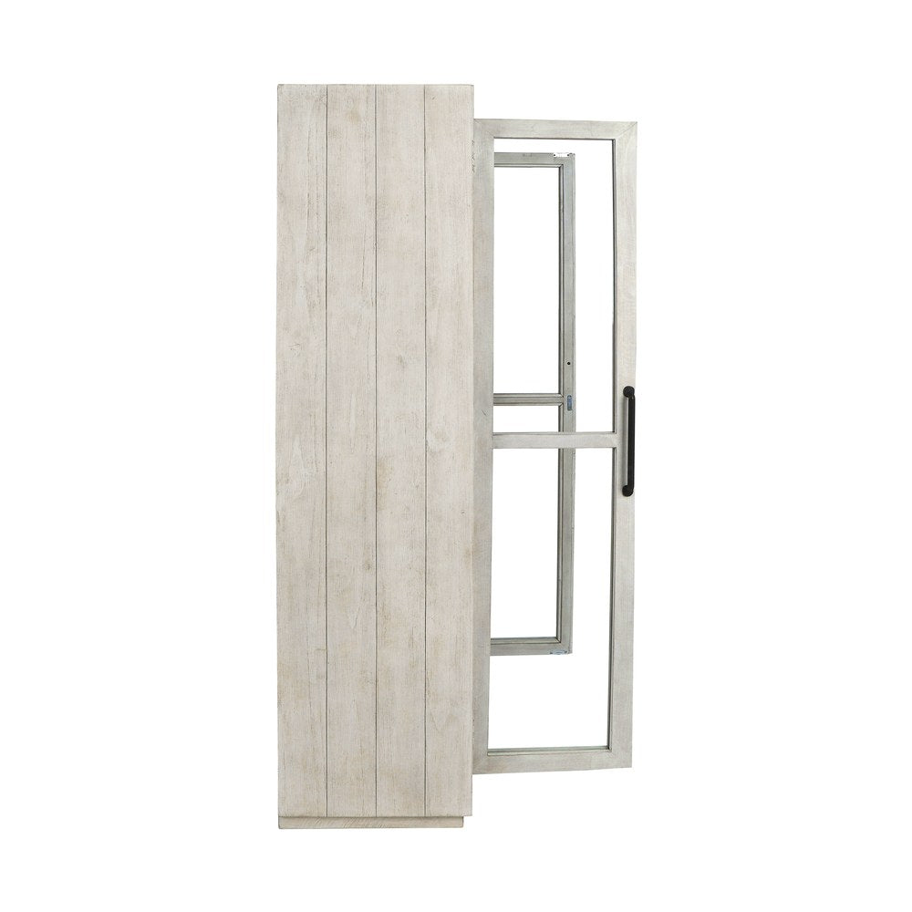 Classic Home - Caleb Reclaimed Pine Display Cabinet in Ivory - Distressed Ivory - 52004096 view 5