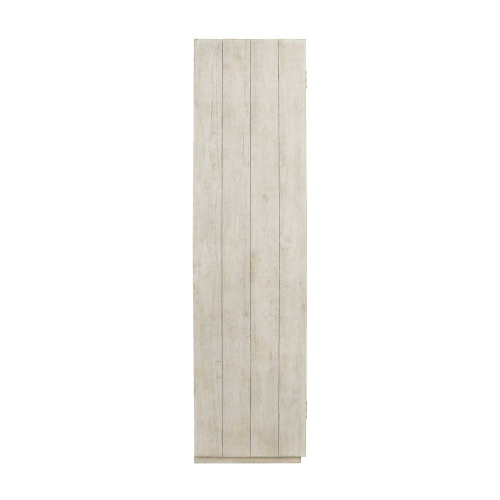 Classic Home - Caleb Reclaimed Pine Display Cabinet in Ivory - Distressed Ivory - 52004096 view 6