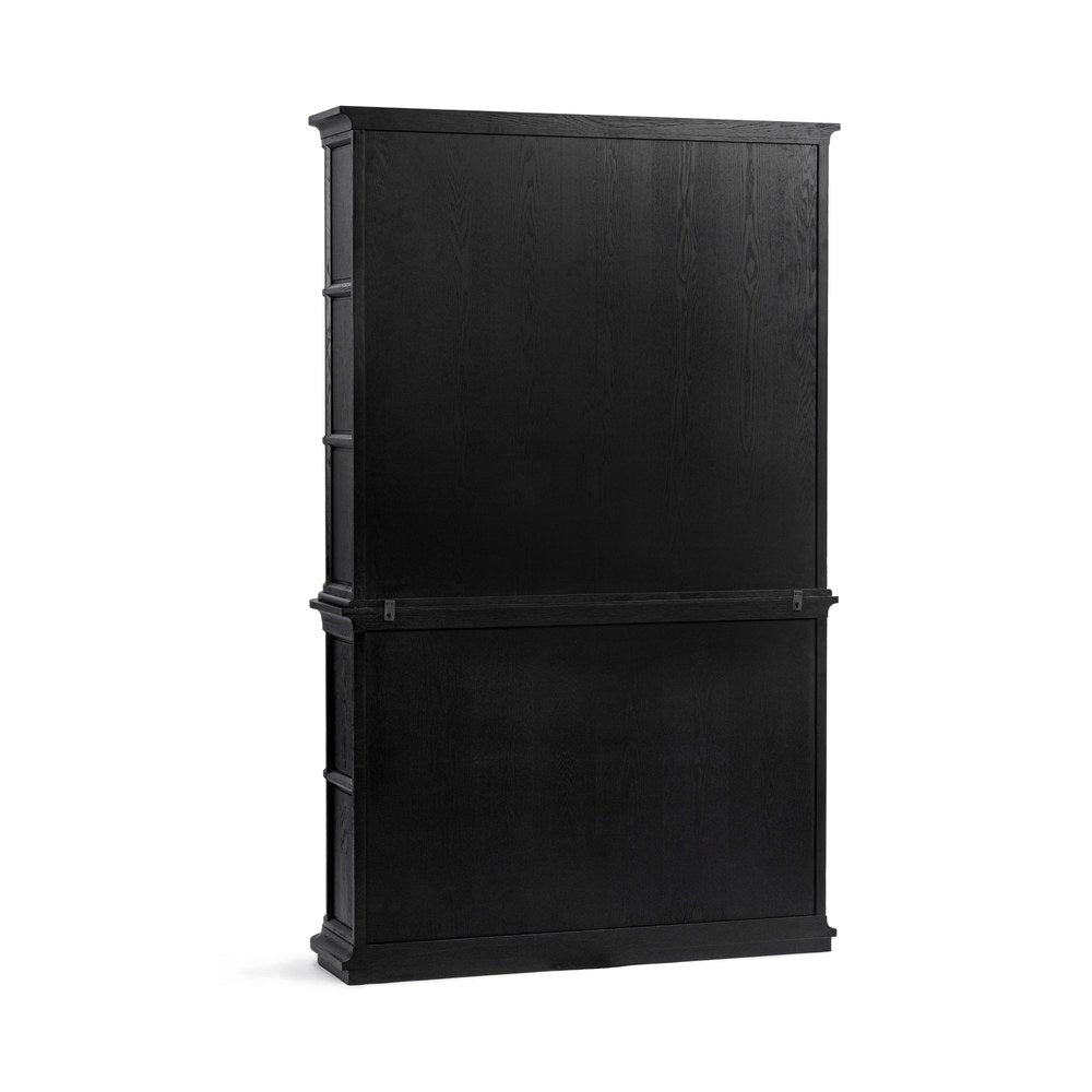 Classic Home - Carson Elm Wood Display Cabinet - Loft Black - 52004771 view 4