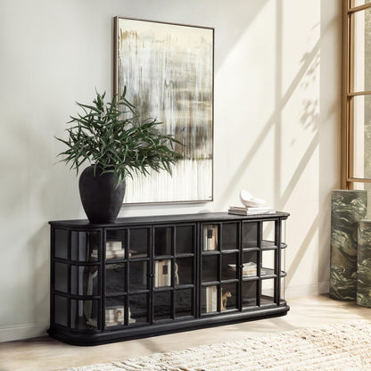 Classic Home - Carson Elm Wood Sideboard - Loft Black - 52004763 view 6