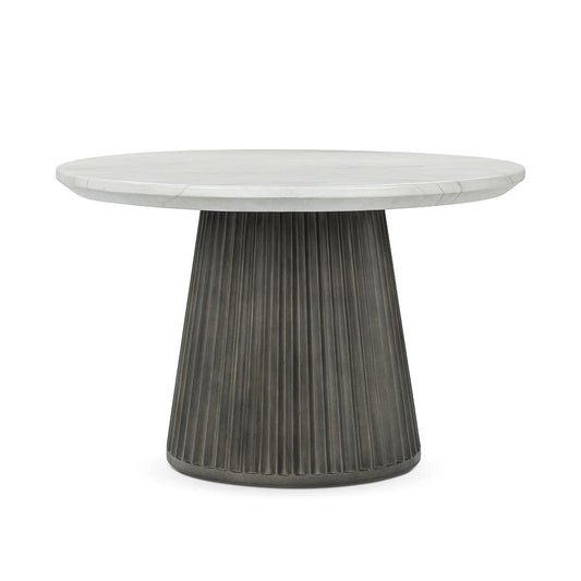 Classic Home  - Caspia Outdoor Round Dining Table - Concrete Gray - 51031698 veiw 1