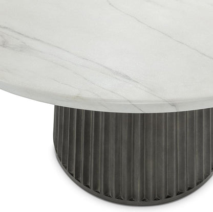 Classic Home  - Caspia Outdoor Round Dining Table - Concrete Gray - 51031698 veiw 3