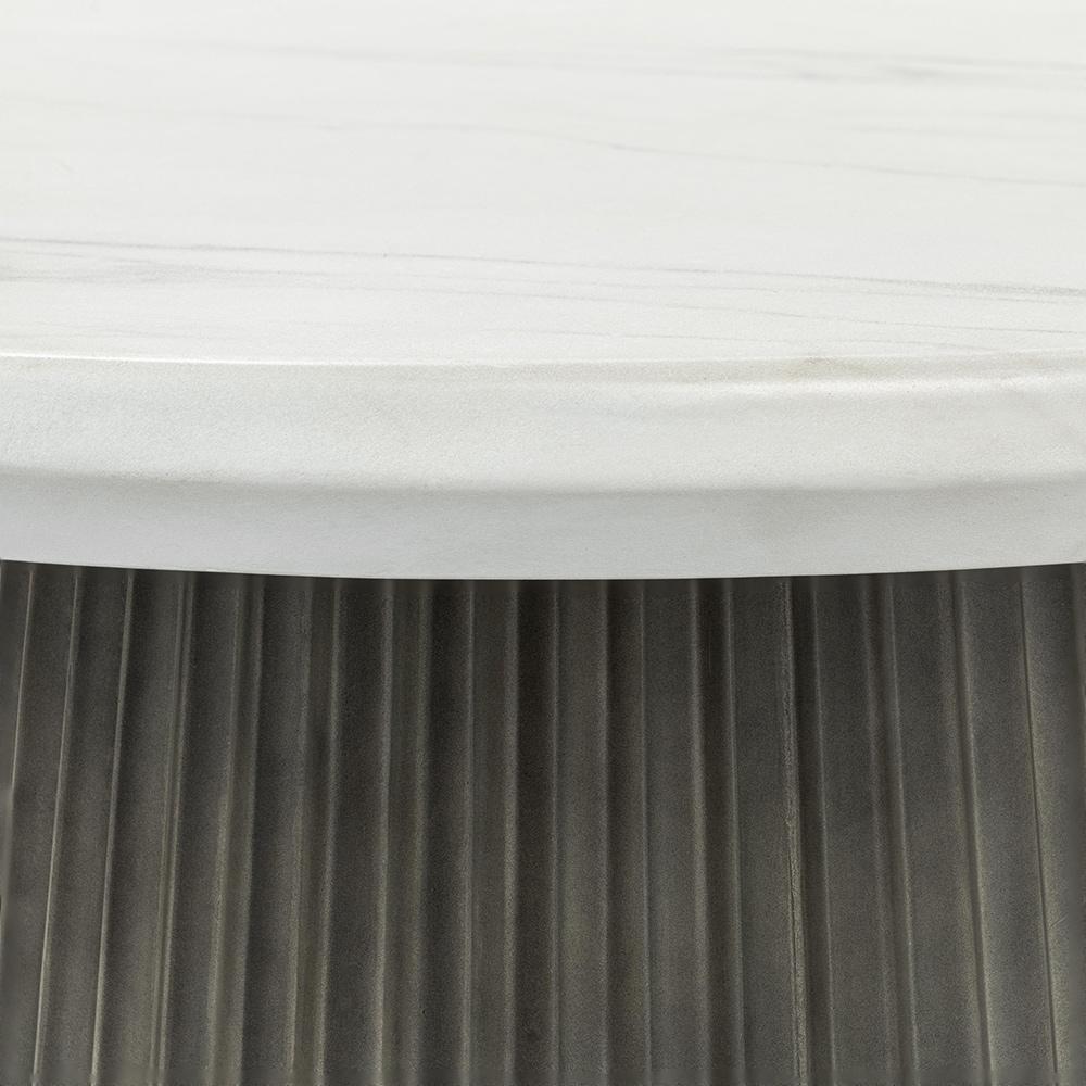 Classic Home  - Caspia Outdoor Round Dining Table - Concrete Gray - 51031698 veiw 4