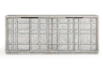 Classic Home - Chandler 86in  Reclaimed Pine Wood Antique Blue Sideboard - 52004659 veiw 2