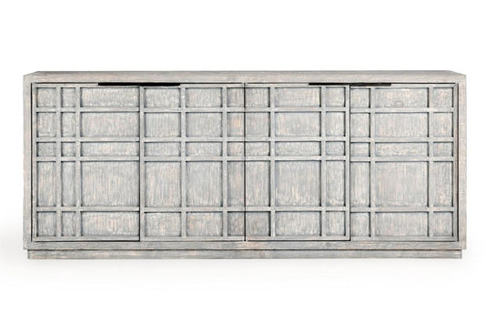 Classic Home - Chandler 86in  Reclaimed Pine Wood Antique Blue Sideboard - 52004659 veiw 2