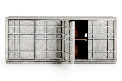 Classic Home - Chandler 86in  Reclaimed Pine Wood Antique Blue Sideboard - 52004659 veiw 4