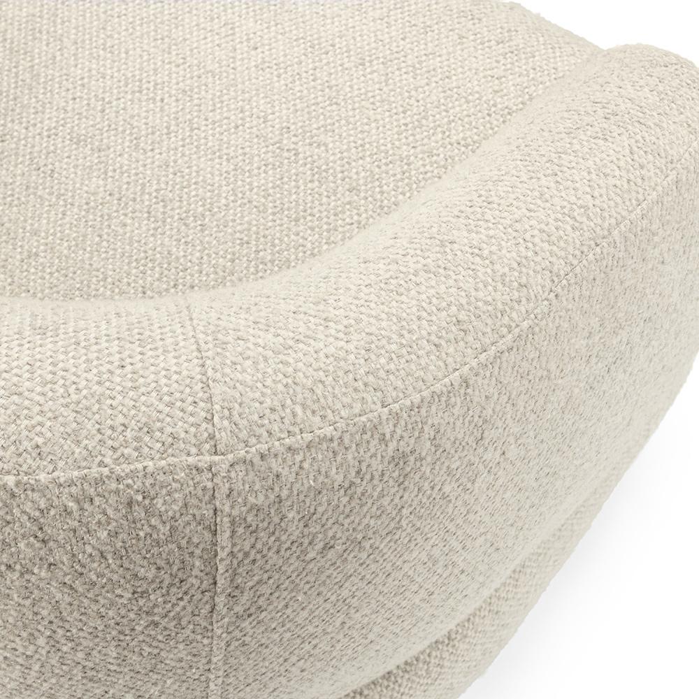 Classic Home  - Chassia Upholstered Fabric Swivel Accent Chair - Cream - 53006304 veiw 5