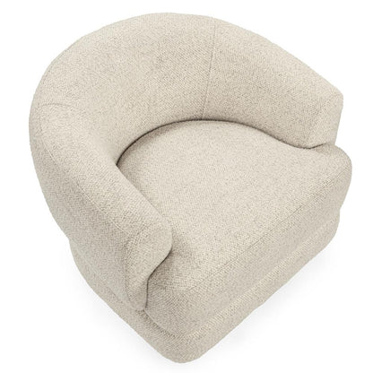 Classic Home  - Chassia Upholstered Fabric Swivel Accent Chair - Cream - 53006304 veiw 6