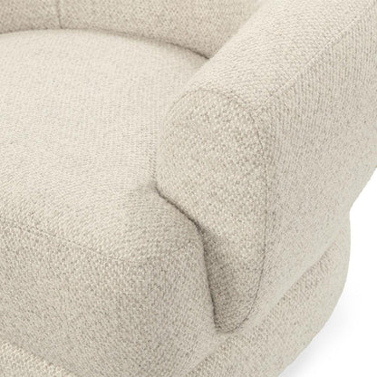 Classic Home  - Chassia Upholstered Fabric Swivel Accent Chair - Cream - 53006304 veiw 7