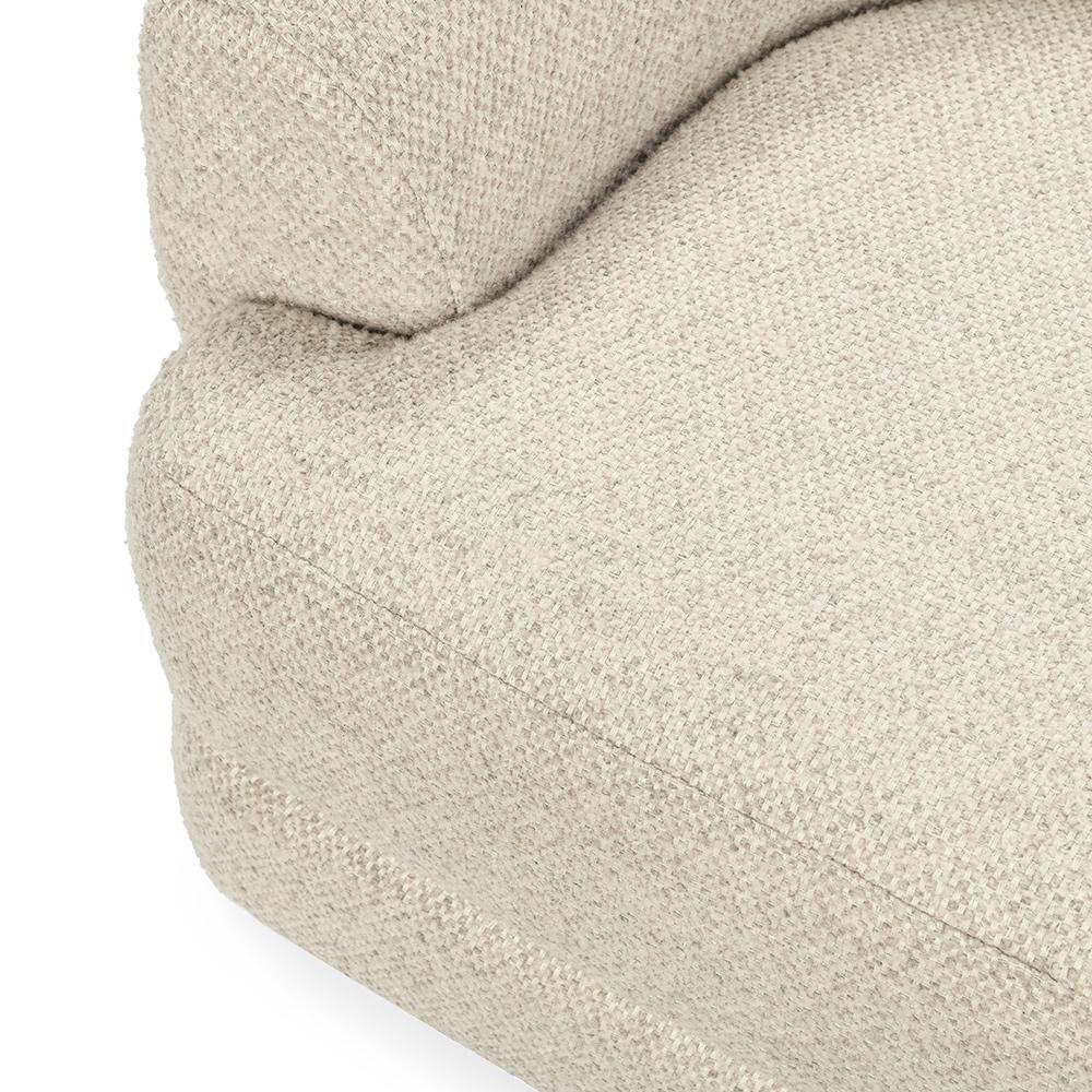 Classic Home  - Chassia Upholstered Fabric Swivel Accent Chair - Cream - 53006304 veiw 8