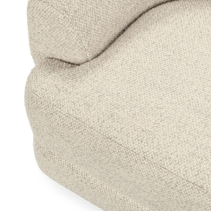Classic Home  - Chassia Upholstered Fabric Swivel Accent Chair - Cream - 53006304 veiw 8