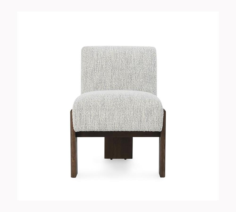 Classic Home - Chelsea Upholstered Fabric Dining Chair In Ivory - 53006032 veiw 2