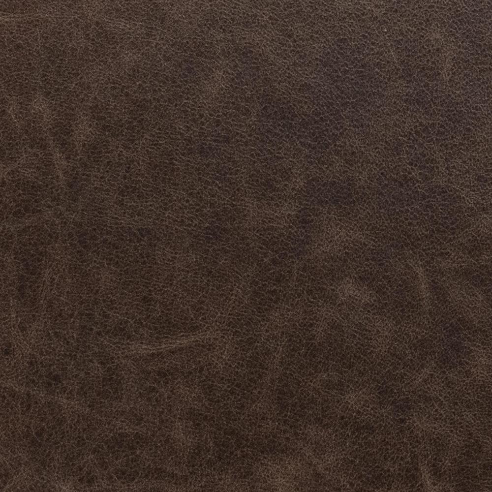 Classic Home  - Clair Leather Round Cocktail Coffee Table - Dark Brown - 51011967 veiw 5