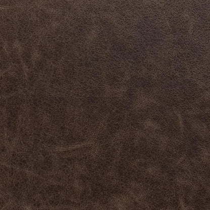 Classic Home  - Clair Leather Round Cocktail Coffee Table - Dark Brown - 51011967 veiw 5