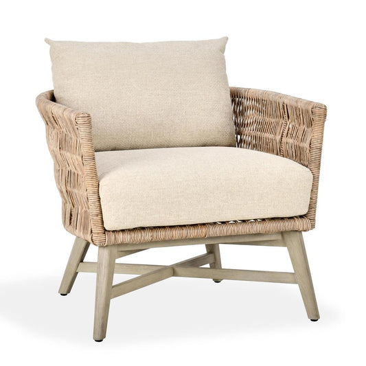 Classic Home - Collins  Outdoor Solid Wood Accent Chair In Natural Tone - 53051658 veiw 1