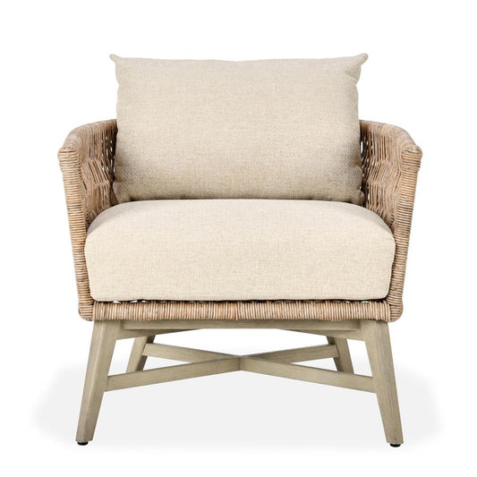Classic Home - Collins  Outdoor Solid Wood Accent Chair In Natural Tone - 53051658 veiw 2
