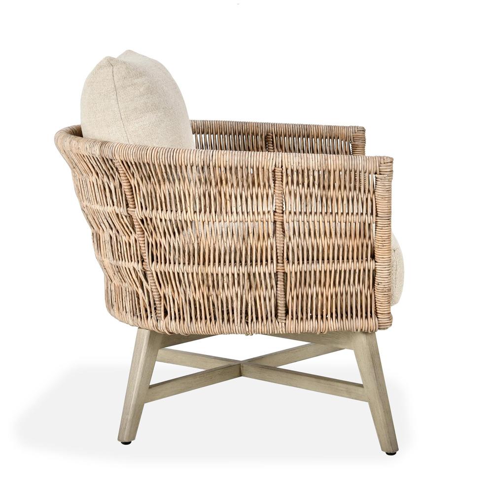 Classic Home - Collins  Outdoor Solid Wood Accent Chair In Natural Tone - 53051658 veiw 3