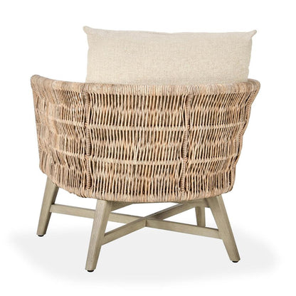 Classic Home - Collins  Outdoor Solid Wood Accent Chair In Natural Tone - 53051658 veiw 4