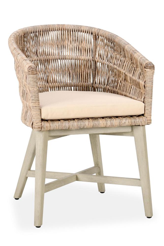 Classic Home - Collins  Outdoor Solid Wood Dining Chair In Natural Tone - 53051657 veiw 1