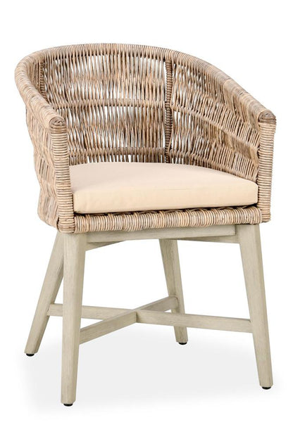 Classic Home - Collins  Outdoor Solid Wood Dining Chair In Natural Tone - 53051657 veiw 1
