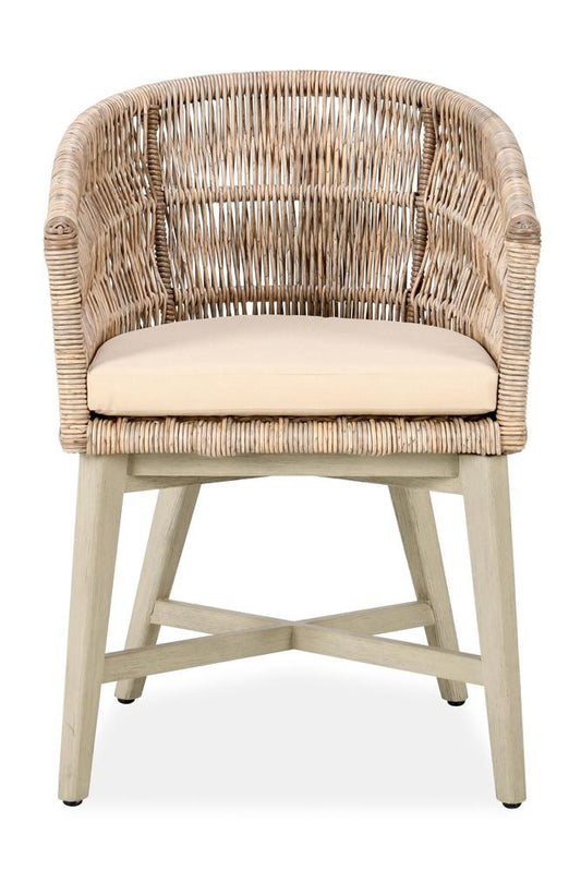 Classic Home - Collins  Outdoor Solid Wood Dining Chair In Natural Tone - 53051657 veiw 2