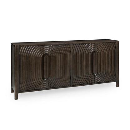 Classic Home - Colson 4-Door Mango Wood Buffet Sideboard In Dark Brown - 52010965 veiw 1